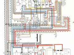 schema electrique vw cox 1970 1971