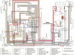 schema electrique vw cox 1300 1302 1972 usa