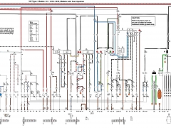 schema electrique vw cabriolet inj usa 1976 1979