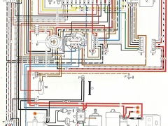 schema electrique vw cox 1300 1302 1971 usa