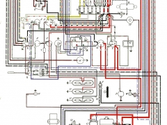 schema electrique vw combi split 1967