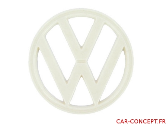 Sigle logo VW blanc pour Combi 73/79