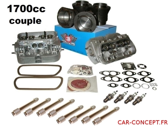 Kit moteur 1700cc spécial COUPLE montage direct (sans usinage) sur 1300 et 1600
