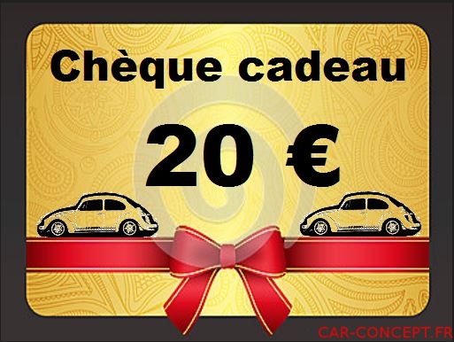 Chèque cadeau de 20 euros