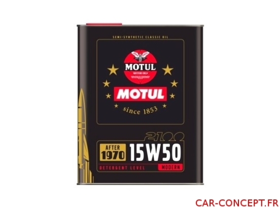Huile MOTUL 2100 Classic 15W50 2L
huile haut de gamme pour les véhicules des années 70