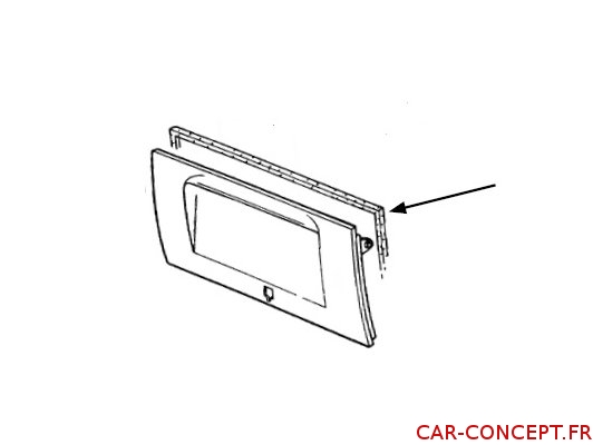 Joint de capot moteur pour Combi 72->