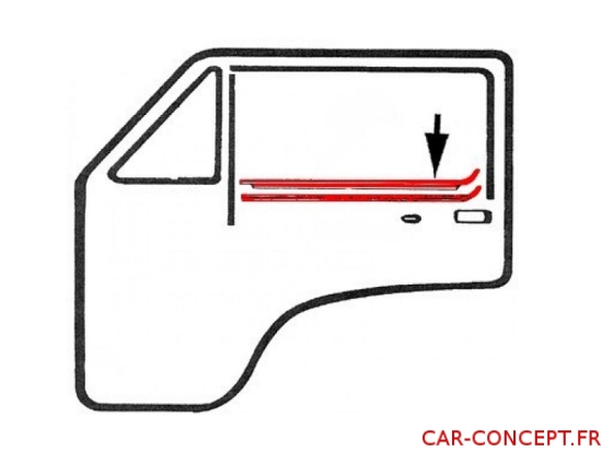 Lèche vitre extérieur gauche ou intérieur droit Transporter T3