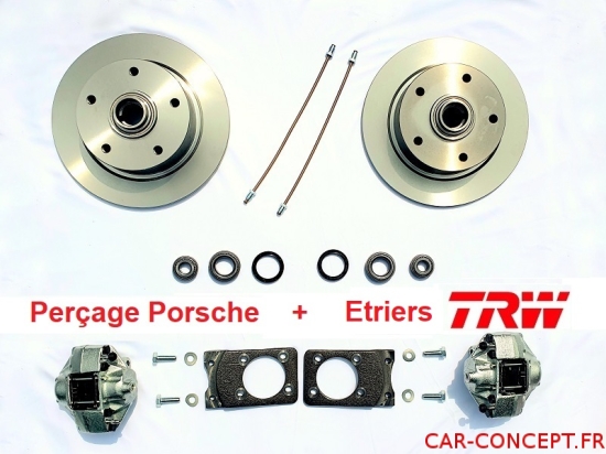 Kit frein à disque avant 1302/1303 perçage Porsche option TRW