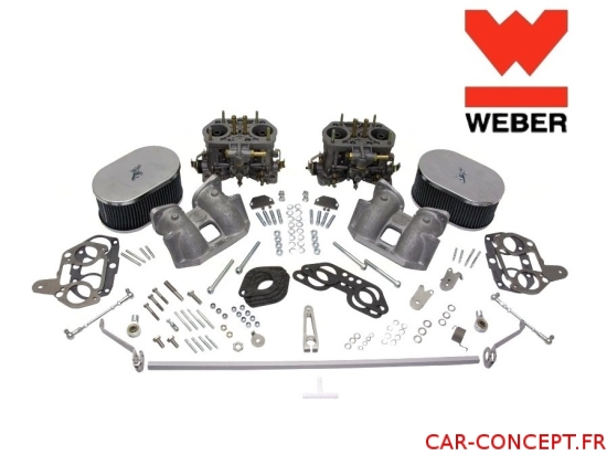 Kit double carburateur weber IDF 44  pour moteur type 4