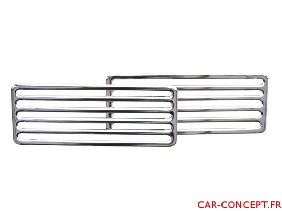 Grille aluminium de capot arrière 2 pièces