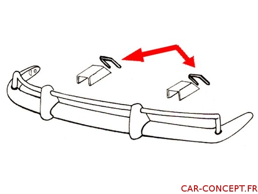 Joints de cache de ferrure pour Karmann (les 4)