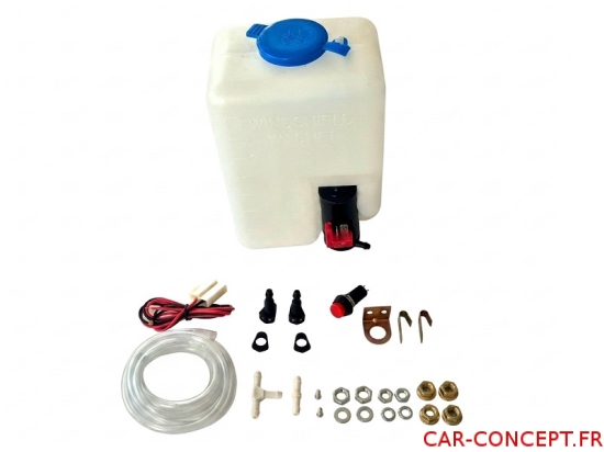 Kit bocal lave-glace électrique universel