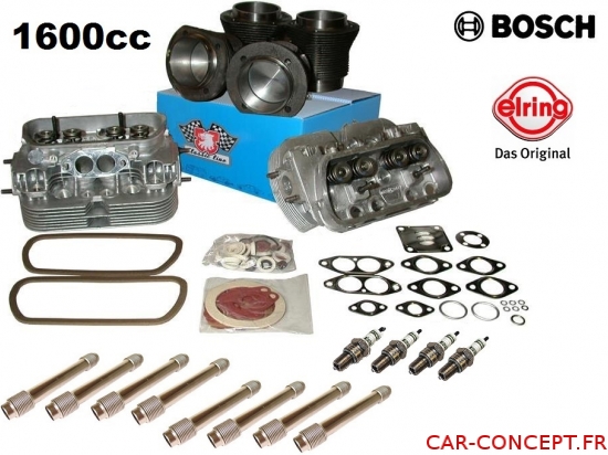 Kit moteur 1600cc complet avec culasses renforcées sans plomb SP95 et SP98