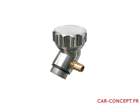 Remplissage d'huile en aluminium coudé