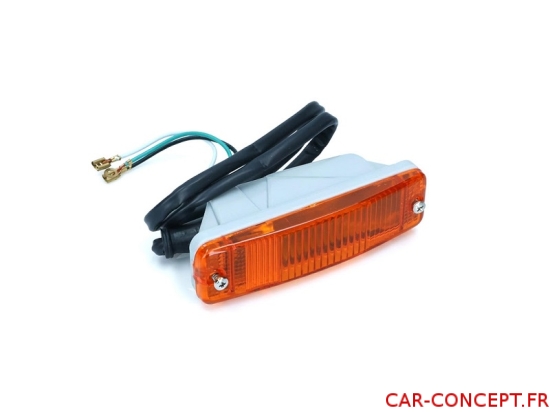 Clignotant avant orange pour pare-choc 75-> Q+