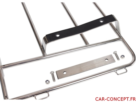 Porte bagage inox poli Karmann