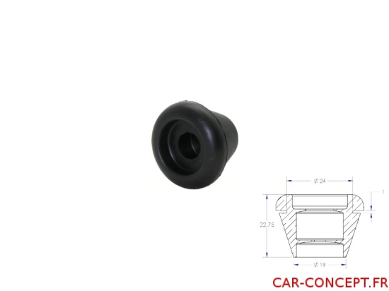 Caoutchouc passe fil conique de faisceau électrique 24/1mm