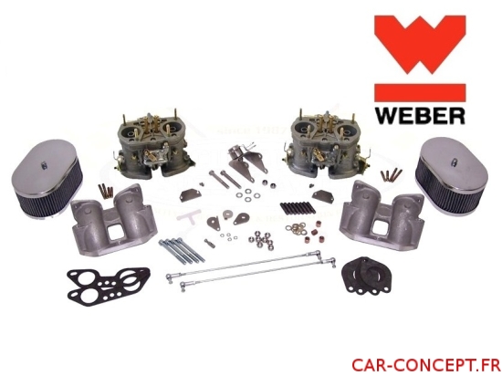 Kit double carburateur weber IDF 40  pour moteur Type 4