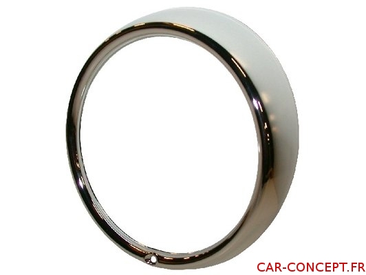 Cercle de phare chrome H4 qualité supérieure (modèle une vis)