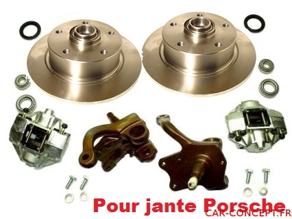 Kit frein à disque avant pour 1200/1300 modèle 66-> perçage Porsche