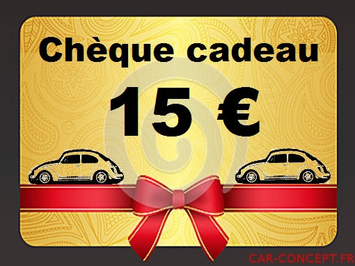 Chèque cadeau de 15 euros