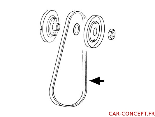 Courroie Cox 11.3x912 Continental ou Optibelt Q+