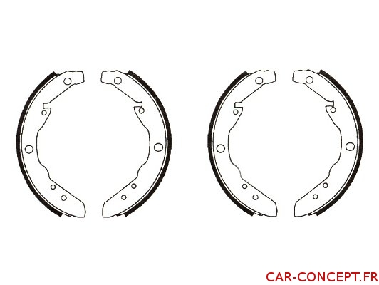 Garnitures de frein arrière pour Combi 64/70