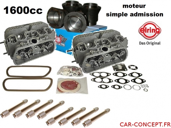 kit moteur 1600cc pour moteur 1300/1500/1600 Simple admission
