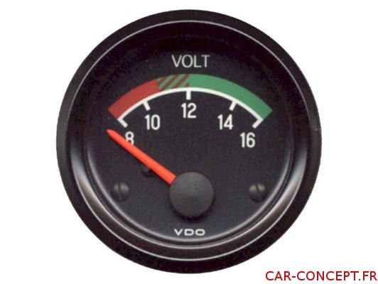 Manomètre voltmètre VDO 12V