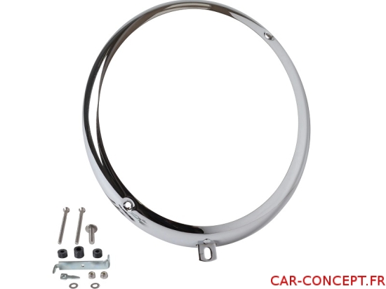 Cercle de phare chromé 63/67 8H10 Q+