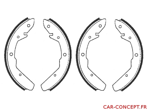 Garnitures de frein avant/arrière 12/1300 et AR tous modèles