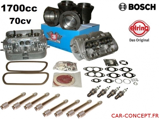 Kit moteur 1700cc 70cv montage direct (sans usinage) sur 1300 et 1600