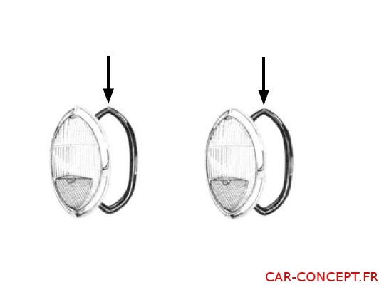 Joints de feu arrière Karmann Ghia 60/69 (la paire)