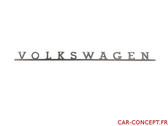 Logo Volkswagen capot arrière pour Combi 68/72
