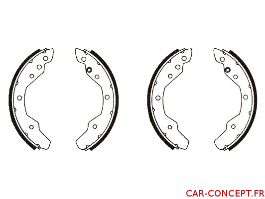 Garnitures de frein arrière pour Combi 72/73