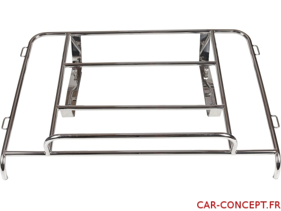 Porte bagage inox poli Karmann