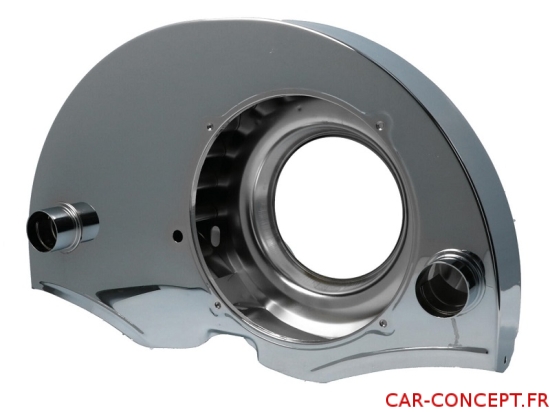 Turbine chromée double admission avec chauffage