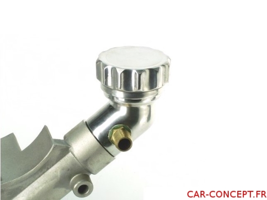 Remplissage d'huile en aluminium coudé