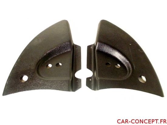 Caches armature noirs Cabriolet 68/80 (la paire)
