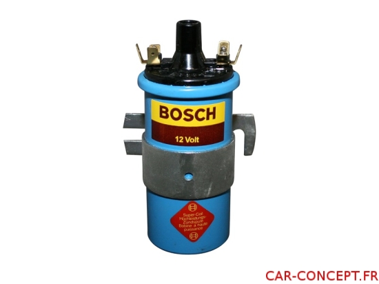 Bobine d'allumage Bleue 12V BOSCH vintage