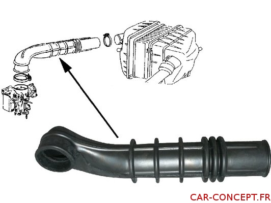 Manchon caoutchouc du filtre au carburateur KG 181 T2