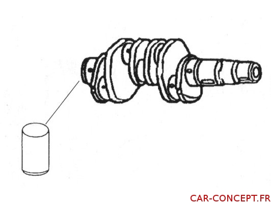 Pion de volant moteur