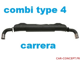 échappement Carrera pour Combi 1.7/1.8/2.0 et T3 1.9