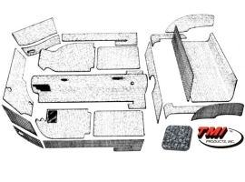 Kit moquette grise pour Karmann Ghia 58/68