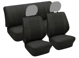 Jeu de housse de siège Cox Cabriolet 77/79 noir