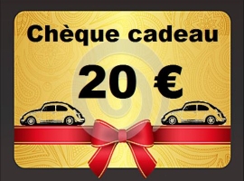 Chèque cadeau de 20 euros