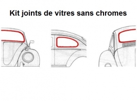 Joint entre vitre de feu et boîtier de feu arrière - VW Cox, Combi, Type 3,  Type 181/Kübel - Réf: 411945235X