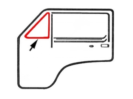 Joint petite vitre fixe porte avant gauche ou droite T3