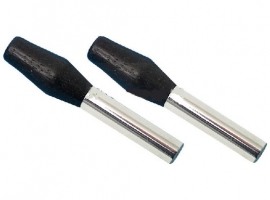 Loquet fermeture noir et chrome (la paire)