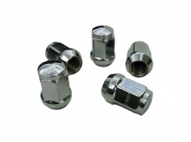Ecrou de jante conique chrome M14X150 (l'unité)